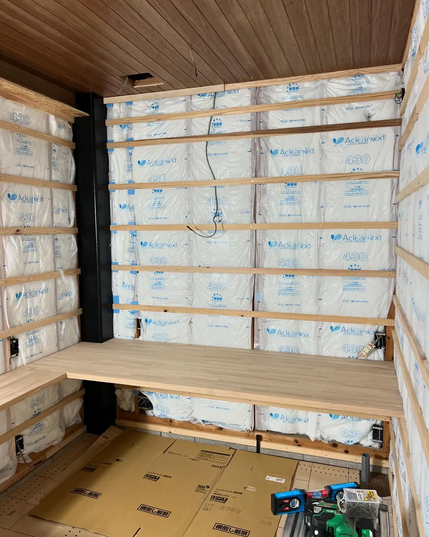 カウンター設置完了😙 なんとか😁